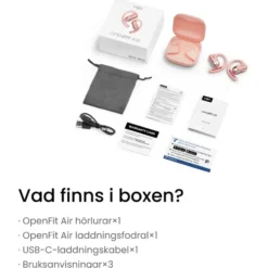 Shokz OpenFit Air Trådlösa hörlurar Rosa