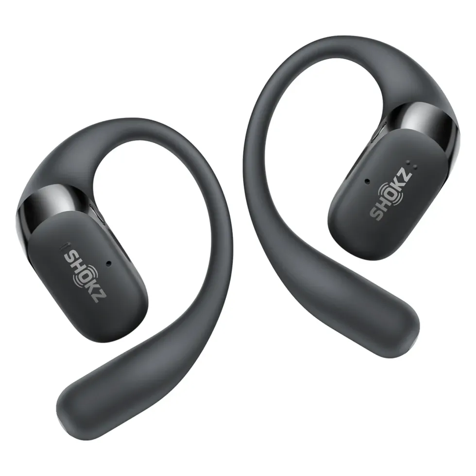 Shokz OpenFit 2+ open-ear-hörlurar Svart