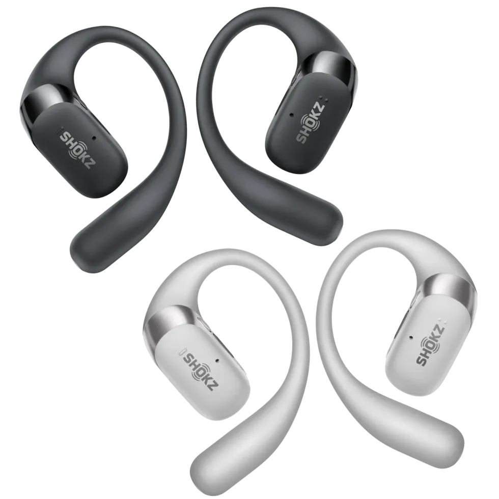 Shokz OpenFit 2+ open-ear-hörlurar Svart