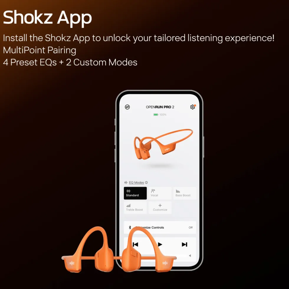 Shokz OpenRun Pro 2 Mini Trådlösa hörlurar Orange