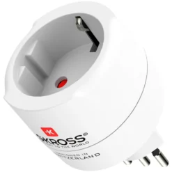 Skross Jordad reseadapter Schweiz, Italien och Brasilien