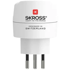 Skross Jordad reseadapter Schweiz, Italien och Brasilien