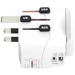 Skross Jordad reseadapter Universal med USB-uttag