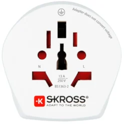 Skross Jordad reseadapter Universal till Australien, Kina och Europa