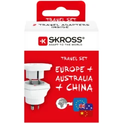 Skross Jordad reseadapter Universal till Australien, Kina och Europa