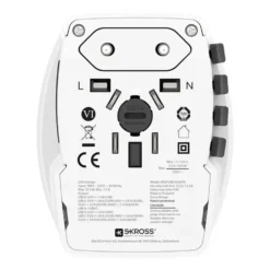 Skross Ojordad reseadapter Universal med USB PD 65W