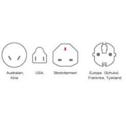 Skross Ojordad reseadapter Universal med USB