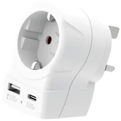 Skross Reseadapter Europa till UK USB AC PD 20W