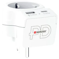 Skross Reseadapter Europa till USA USB AC PD 20W