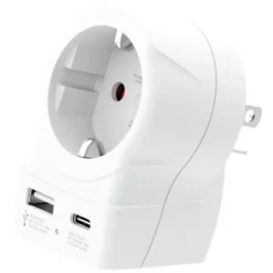 Skross Reseadapter Europa till USA USB AC PD 20W