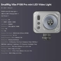 SmallRig Vibe P108 Pro mini-LED-videolampa