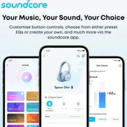 Soundcore AeroFit 2 Pro open ear-hörlurar med brusreducering Svart