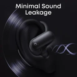Soundcore AeroFit 2 Pro open ear-hörlurar med brusreducering Svart