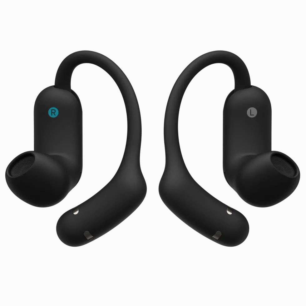Soundcore AeroFit 2 Pro open ear-hörlurar med brusreducering Svart