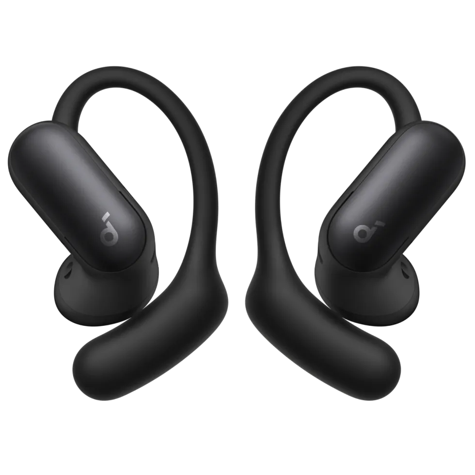 Soundcore AeroFit 2 Pro open ear-hörlurar med brusreducering Svart