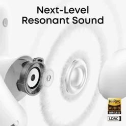 Soundcore AeroFit 2 Pro open ear-hörlurar med brusreducering Vit
