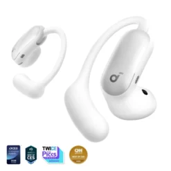 Soundcore AeroFit 2 Pro open ear-hörlurar med brusreducering Vit