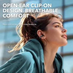 Soundcore C30i open ear-hörlurar med clip-on-design Svart