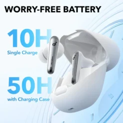 Soundcore Liberty 4 NC trådlösa hörlurar med brusreducering Clear White