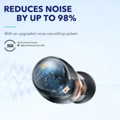 Soundcore Space A40 trådlösa hörlurar med brusreducering Svart