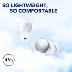 Soundcore Space A40 trådlösa hörlurar med brusreducering Vit