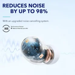 Soundcore Space A40 trådlösa hörlurar med brusreducering Vit