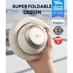 Soundcore Space One Pro trådlösa ANC-hörlurar Cream-White