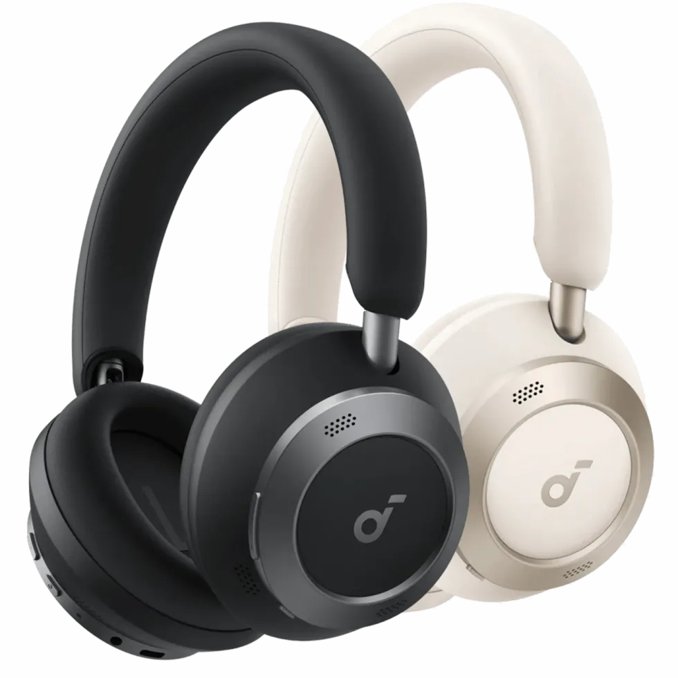 Soundcore Space One Pro trådlösa ANC-hörlurar Cream-White
