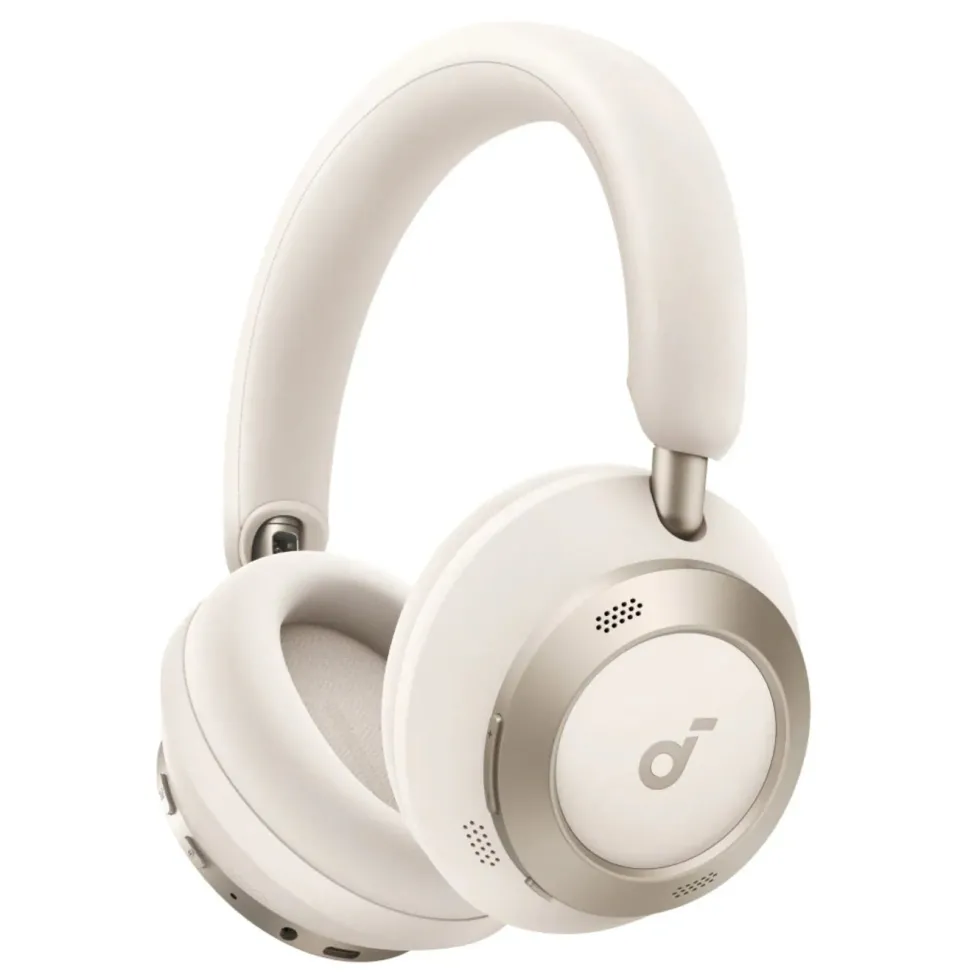 Soundcore Space One Pro trådlösa ANC-hörlurar Cream-White