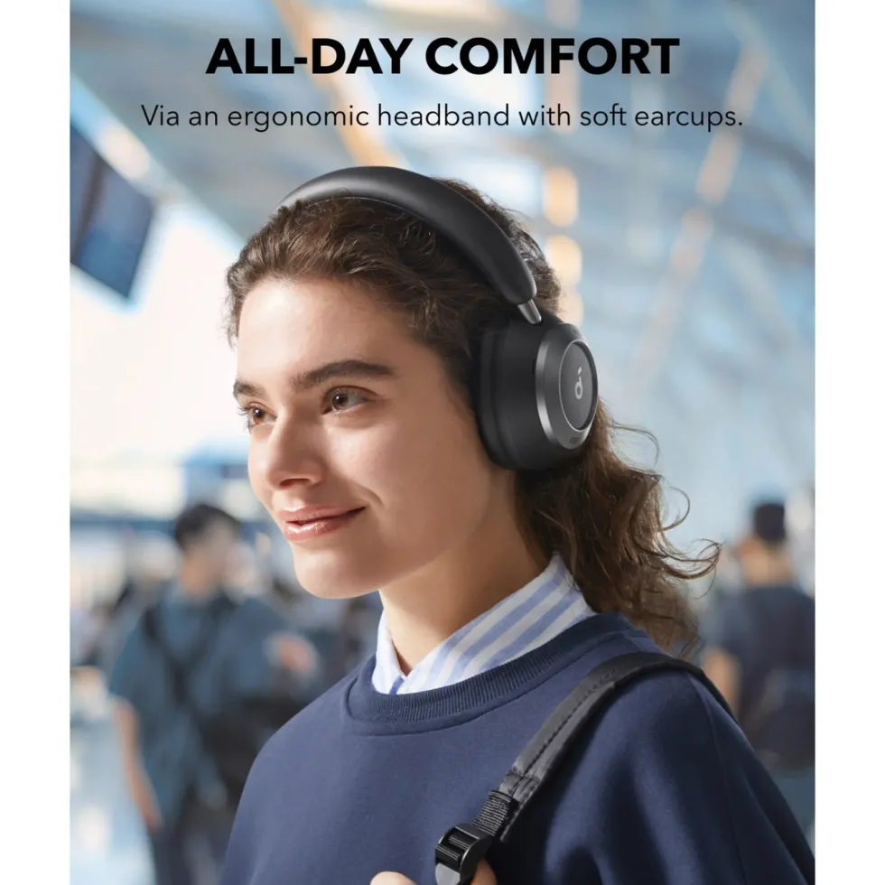 Soundcore Space One Pro trådlösa ANC-hörlurar Jet Black