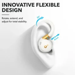 Soundcore Sport X20 trådlösa hörlurar med brusreducering White