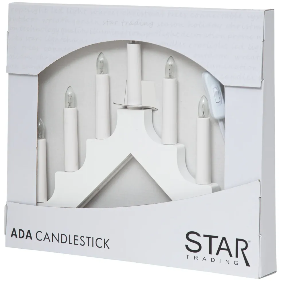 Star Trading Adventsljusstake 7-Armad Vit