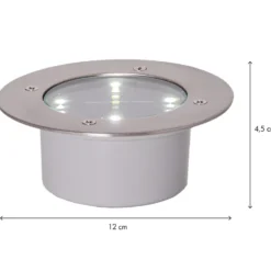 Star Trading Solcellsspotlight Decklight Silver