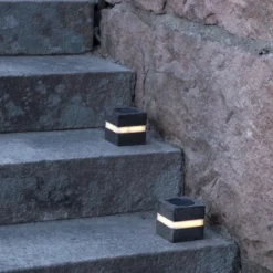Star Trading Stonecube Trädgårdsbelysning med solceller 2-pack