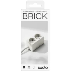 Sudio Brick grenuttag med GaN-laddning 30 W Vit