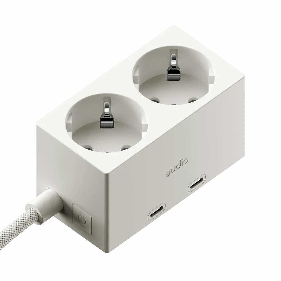 Sudio Brick grenuttag med GaN-laddning 30 W Vit