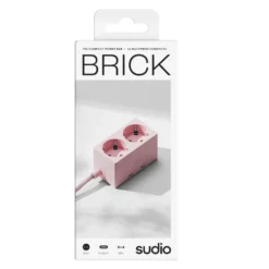 Sudio Brick grenuttag med GaN-laddning 30 W Rosa