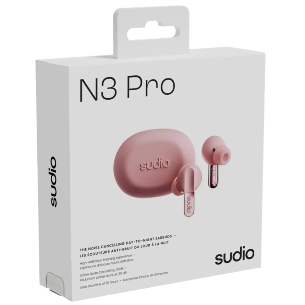 Sudio N3 Pro Day-To-Night in-ear hörlurar Rosa