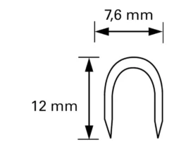 Tacwise CT-60 Kabelklammer 12 mm 5000-pack
