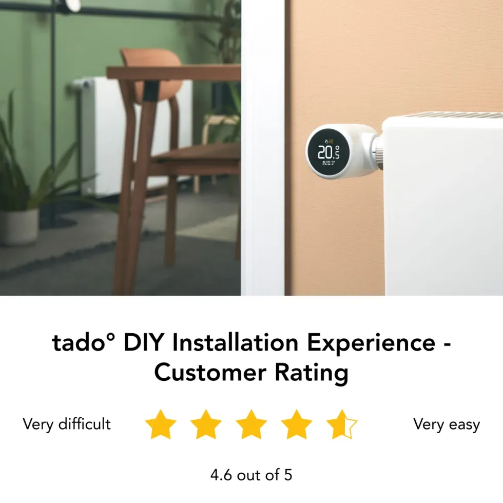 tado Smart Radiator Thermostat X 4-pack