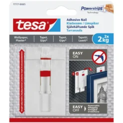 Tesa Justerbar häftspik för tapet och gips 2 kg 2-pack