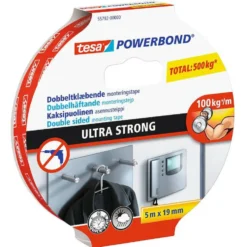 Tesa Ultra Strong Dubbelhäftande monteringstejp 5 m