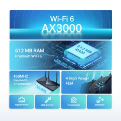 TP-Link Archer AX55 Trådlös router AX3000