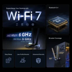 TP-Link Archer TBE400E Wi-Fi 7 PCI-express-nätverkskort