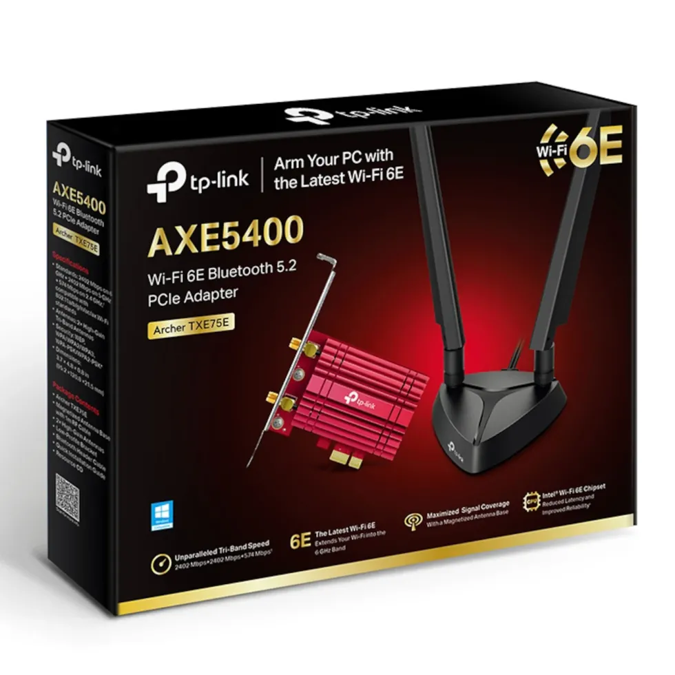 TP-Link Archer TXE75E PCI-express-nätverkskort AXE5400