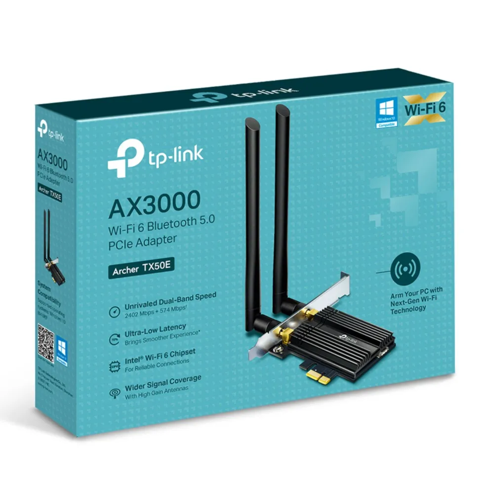TP-Link Archer TX50E PCI-express-nätverkskort AX3000
