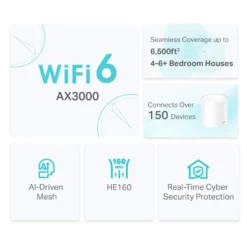 TP-Link Deco X50 AX3000 Trådlöst Wifi 6-mesh-system 3-pack