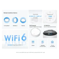 TP-Link Deco X50-PoE AX3000 3-pack