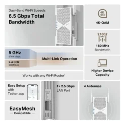 TP-Link RE405BE Wi-Fi 7-repeater BE6500 BE6500