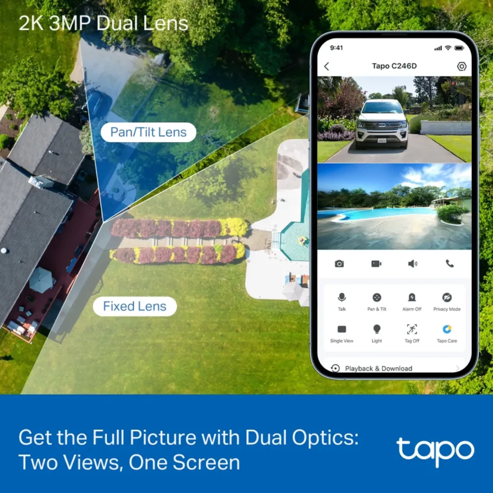 TP-Link Tapo C246D Trådlös övervakningskamera
